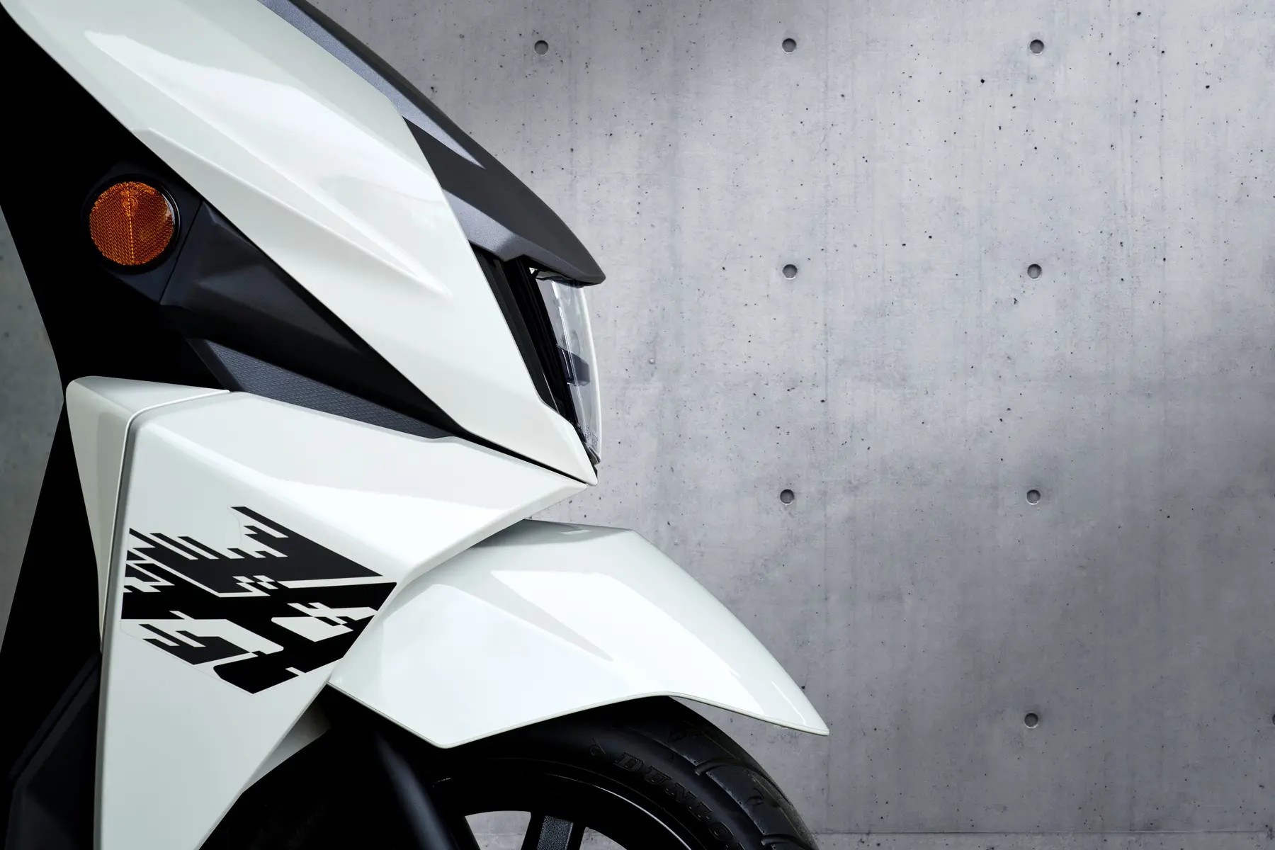 White Suzuki Avenis scooter
